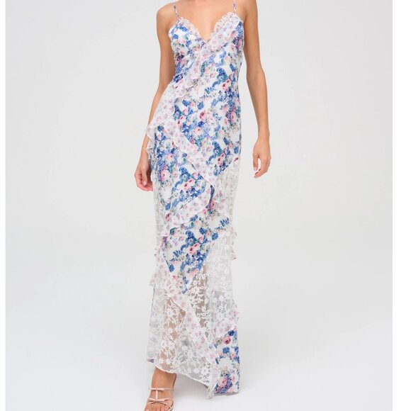 NWT FOR LOVE AND LEMONS ROSALYN MAXI DRESS SIZE S - Picture 2 of 8